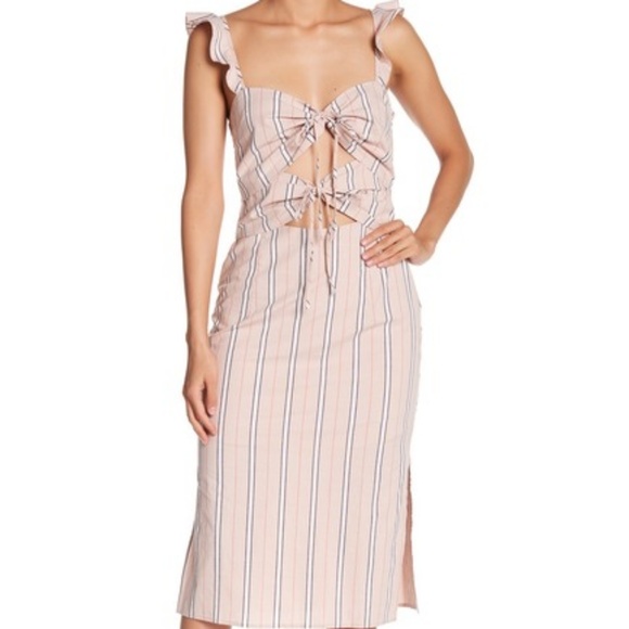 Wayf Dresses & Skirts - New Wayf Cutout Print Midi Dress